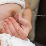 Milk splash from breast