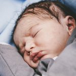 Sleeping newborn baby