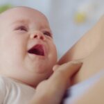 Breast-Feeding. Close up