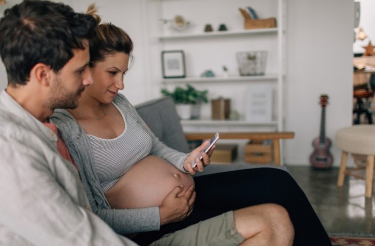 Fødselsboken i appen Gravid og barn