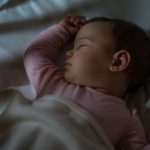Baby Sleeping on the bed