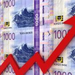 Norwegian Norsk krone money growth chart graph