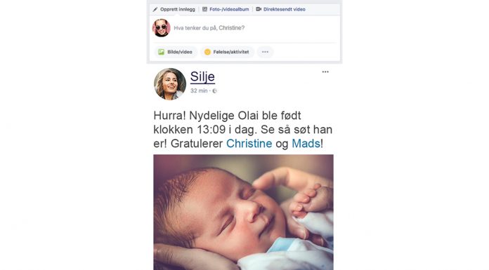 Jeg vil fortelle nyheten i sosiale medier