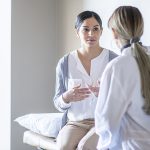Female patient at doctor’s office