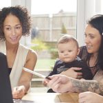 financial advisor with young family