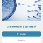 Registrering Babyverden app