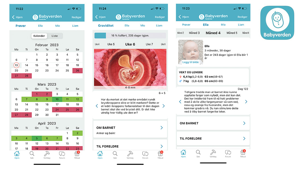 App_hovedbilde_feb23 Babyverden-appen