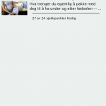 Babyverden app sjekkliste