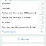 App navn søk