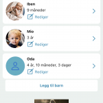 App hjem skjerm