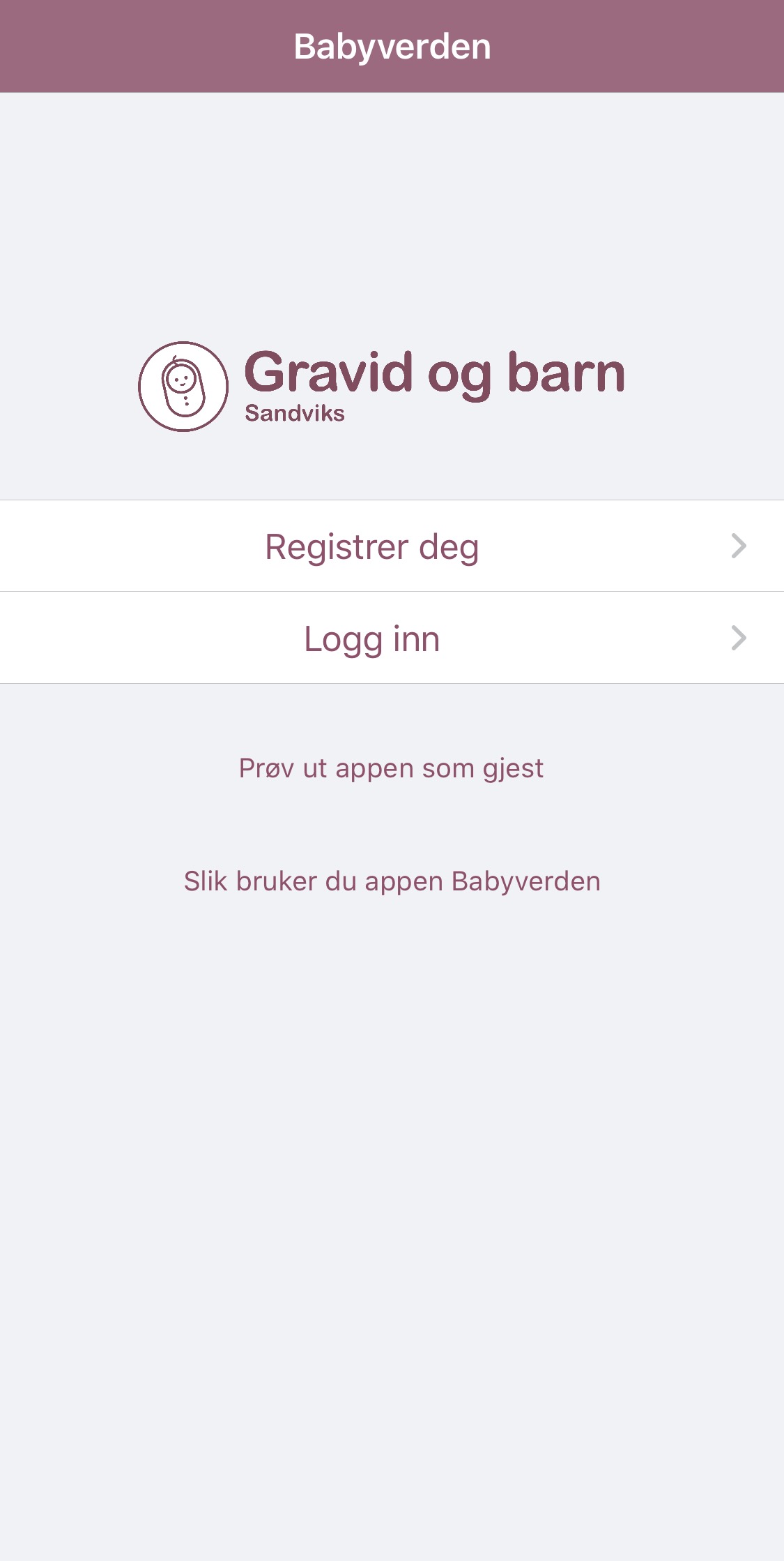 Babyverden-appen