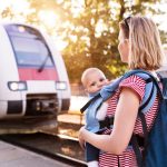 young-mother-travelling-with-baby-by-train-picture-id879068850