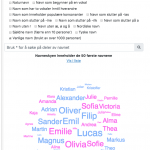 Søkeresultat klassiske navn + vanlige navn