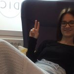 Mari Fevaag Heger i forbindelse med egen ivf-behandling. Foto: privat