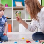 Angry mother scolding a disobedient child