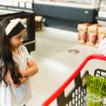Daughter throwing a tantrum at the grocery shop